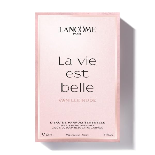 Lancôme La Vie Est Belle Vanille Nude Eau de Parfum – Long-lasting Vanilla Fragrance for Women with Jasmine & Musk