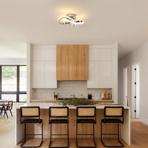 Moderne LED Deckenleuchte 30W – Warmweiß 3000K – Aluminium Design