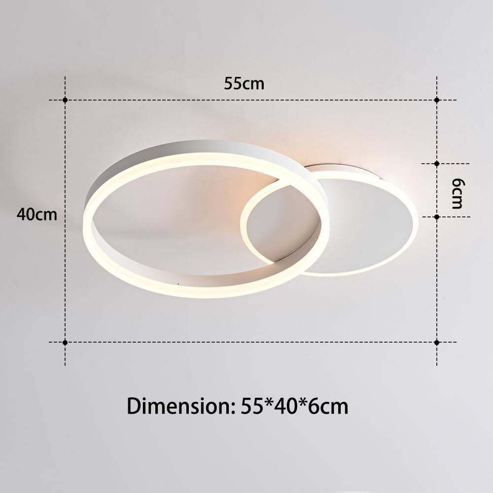 Elegante LED Ring-Deckenlampe – Dimmbar, Warm- & Kaltweiß