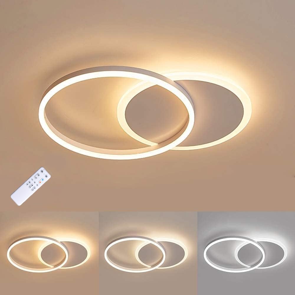 Elegante LED Ring-Deckenlampe – Dimmbar, Warm- & Kaltweiß