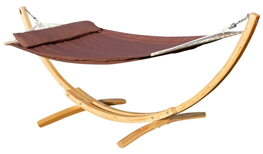 ALEOS Blanca Limited Edition Hängemattengestell 320cm Lärche &amp; Edelstahl
