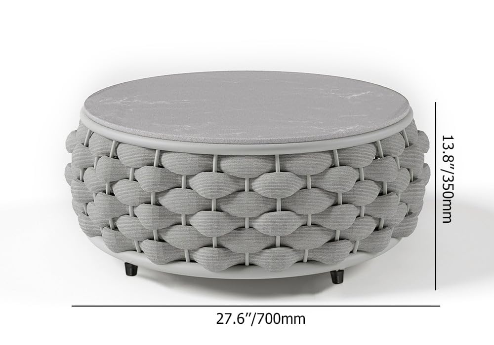 Outdoor Lounge Set für 4 Personen mit drehbaren Sesseln – Modern & wetterfest