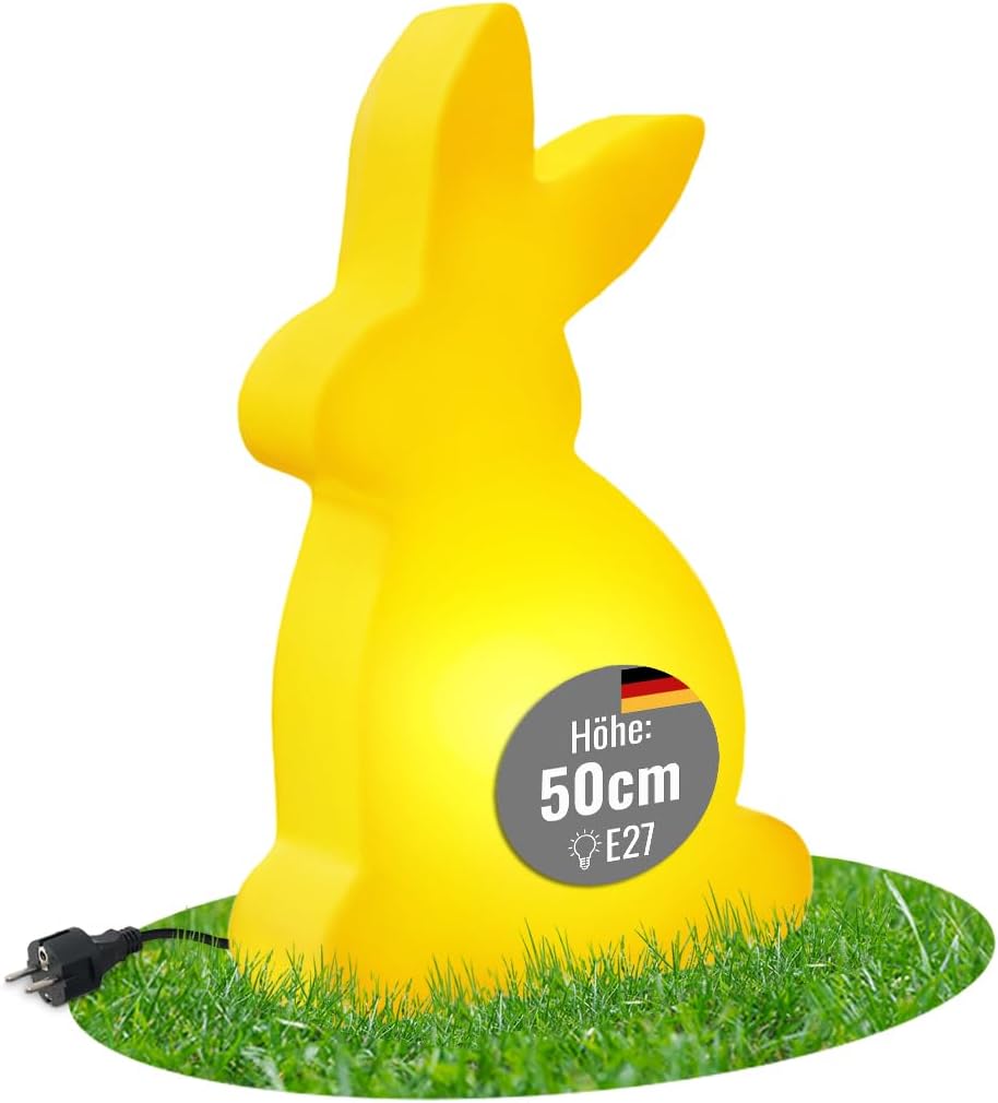 LED Osterhase Dekolampe 50 cm – Shining Rabbit Frühlingsdeko Garten & Terrasse