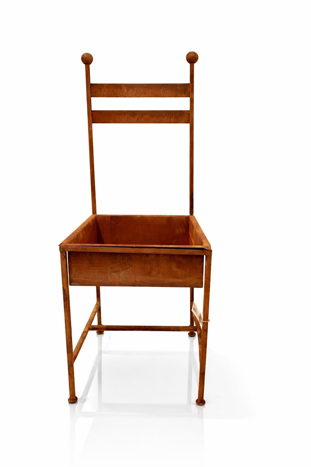 Blümelhuber Metallstuhl Rost Vintage – Pflanzschale Gartendeko zum Bepflanzen