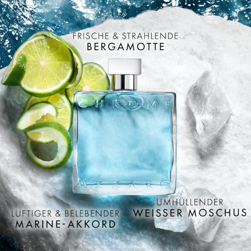 Azzaro Chrome Eau de Toilette Herren 100 ml – Aquatisch-frischer Zitrusduft