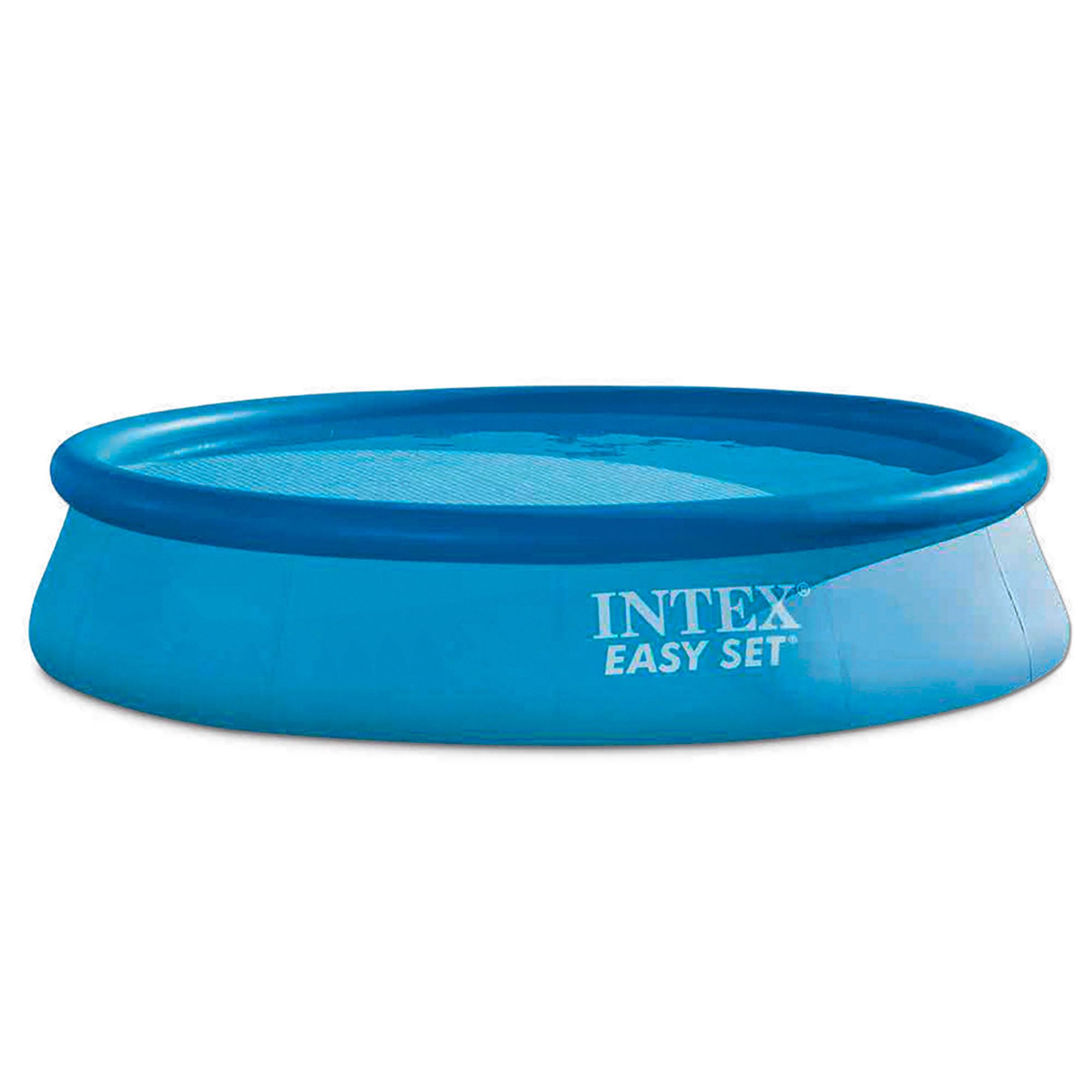 Intex Easy Set Aufstellpool Ø 396 cm – runder Pool für Familie, Blau