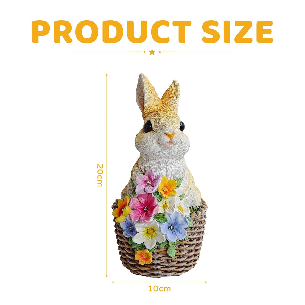 Solar Osterhase Figur – Garten Deko mit LED Laterne für Balkon, Terrasse & Ostern
