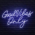 Good Vibes Neon Schild – LED Wanddeko für Schlafzimmer, Gaming Zimmer & Wohnzimmer