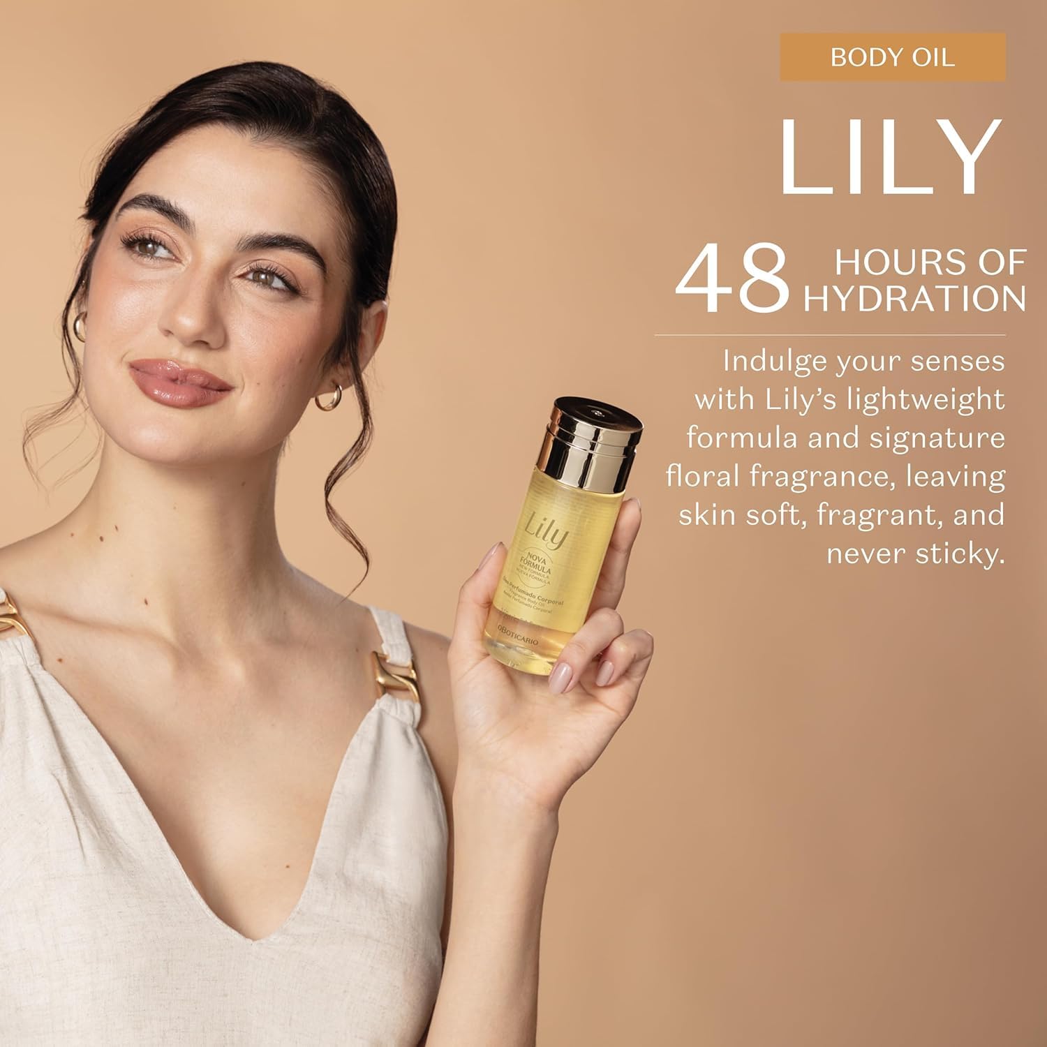 O Boticário Lily Geschenkset – Parfüm, Körperöl &amp; Creme für Damen