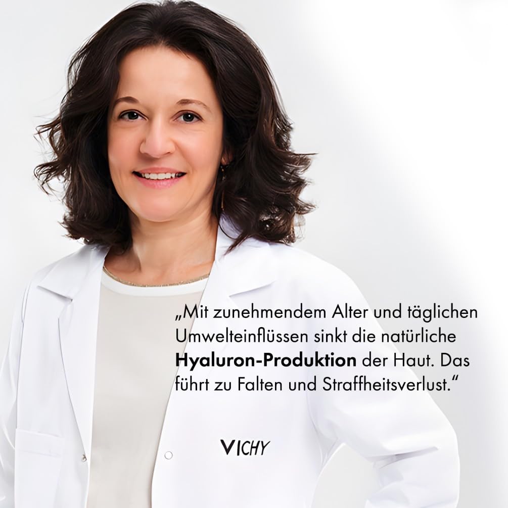 VICHY Straffende Anti-Aging Tagescreme – mit Hyaluron für trockene Haut, Anti-Falten & Aufpolsternd, 50 ml