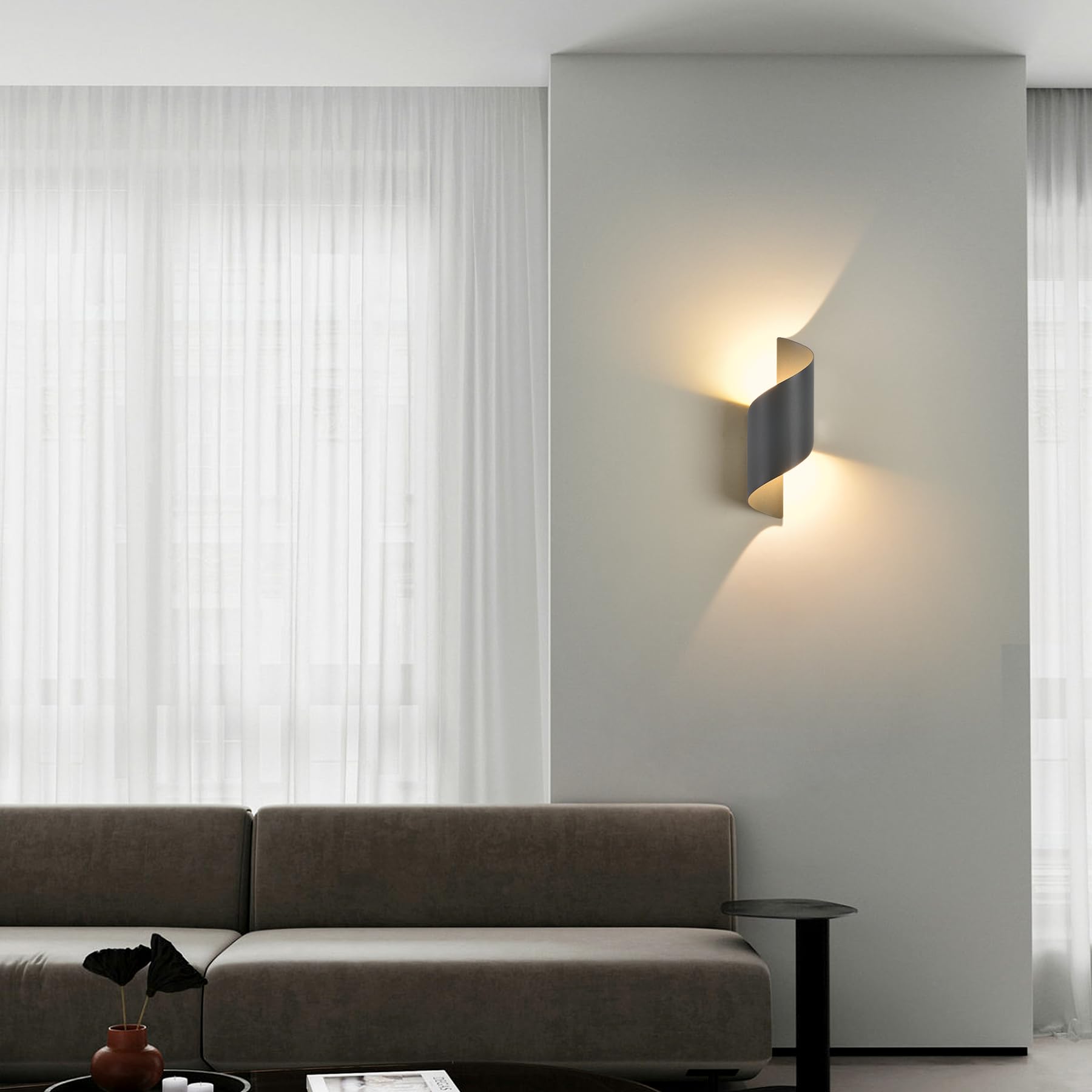 LED Außen-Wandleuchte Up & Down IP65 – Modernes Aluminium Design 3000K Warmweiß
