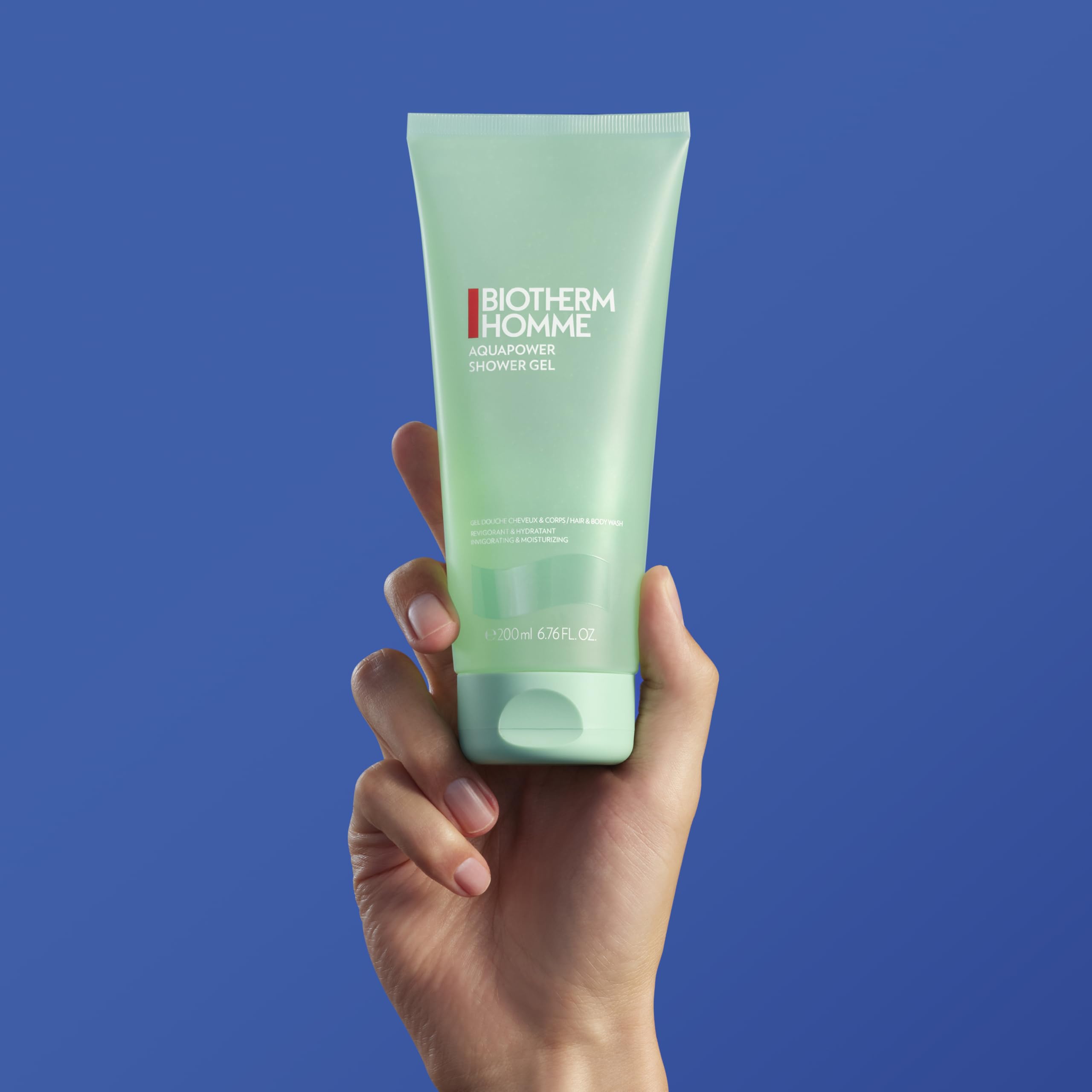 Biotherm Homme Aquapower Shower Gel – erfrischendes Duschgel für Körper & Haare mit Life Plankton 200 ml