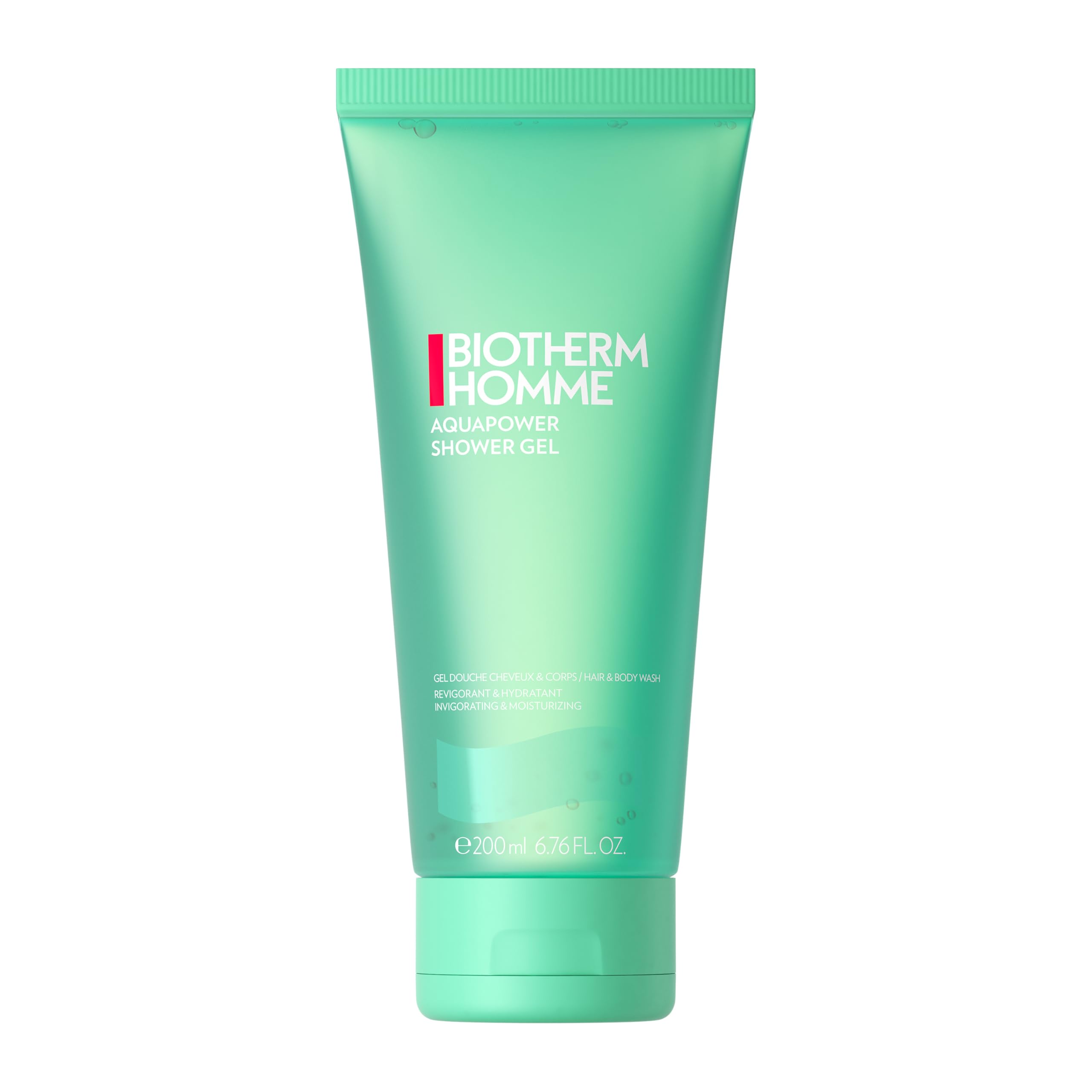 Biotherm Homme Aquapower Shower Gel – erfrischendes Duschgel für Körper & Haare mit Life Plankton 200 ml