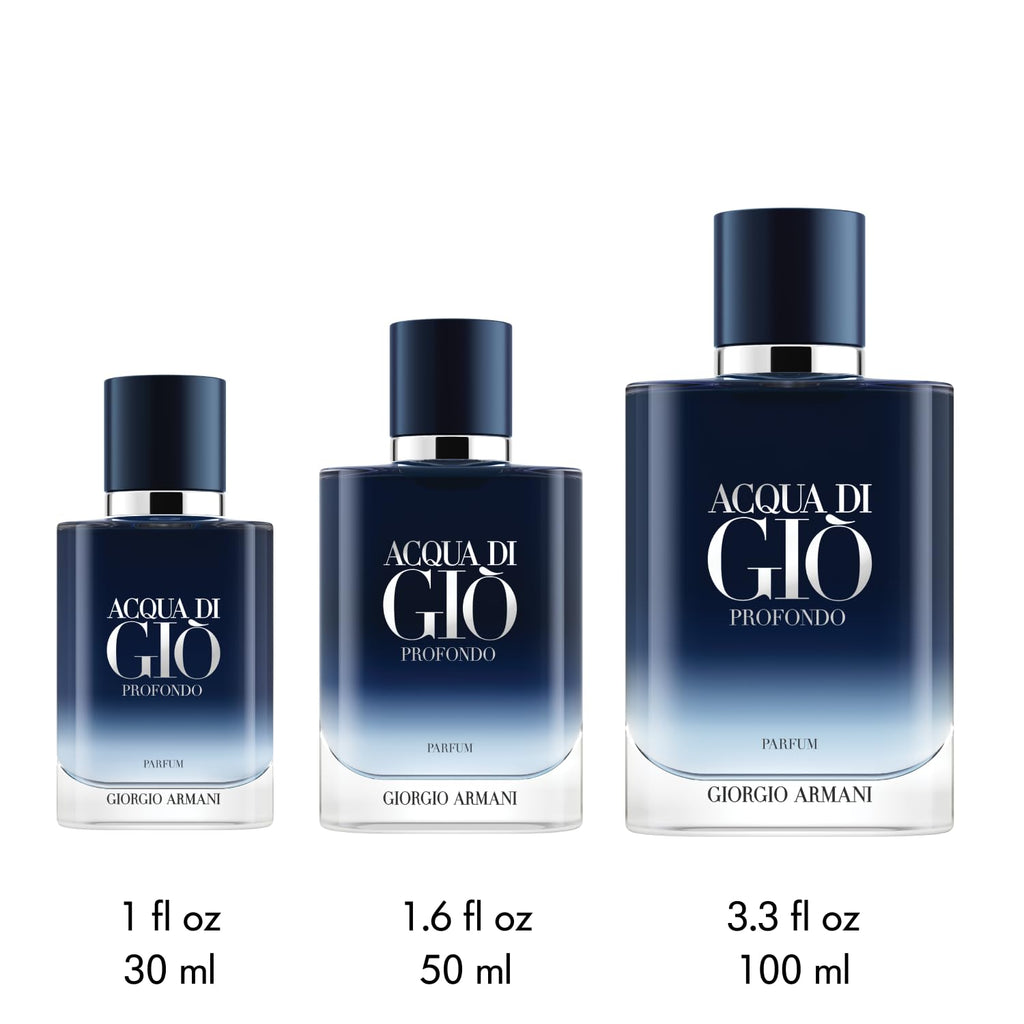 Giorgio Armani Acqua di Giò Profondo Eau de Parfum – Intensiver Aquatischer Herrenduft mit Meeresnoten & Bergamotte
