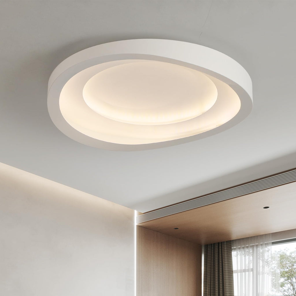 LED Deckenleuchte 60 cm dimmbar mit Fernbedienung – Minimalistische Deckenlampe für Wohnzimmerr