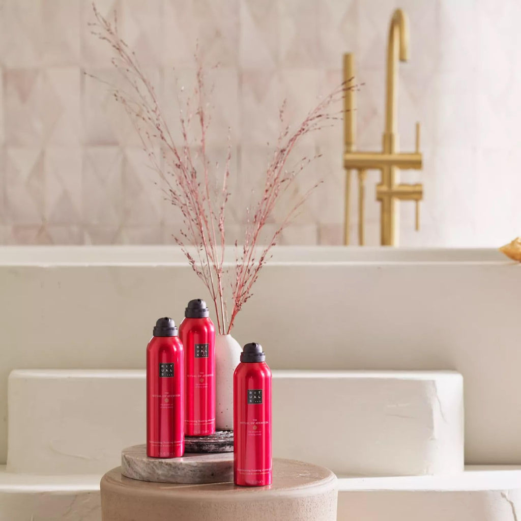RITUALS The Ritual of Ayurveda Duschschaum Set (3x200ml) – Luxuriöse Pflege mit indischer Rose & Mandelöl