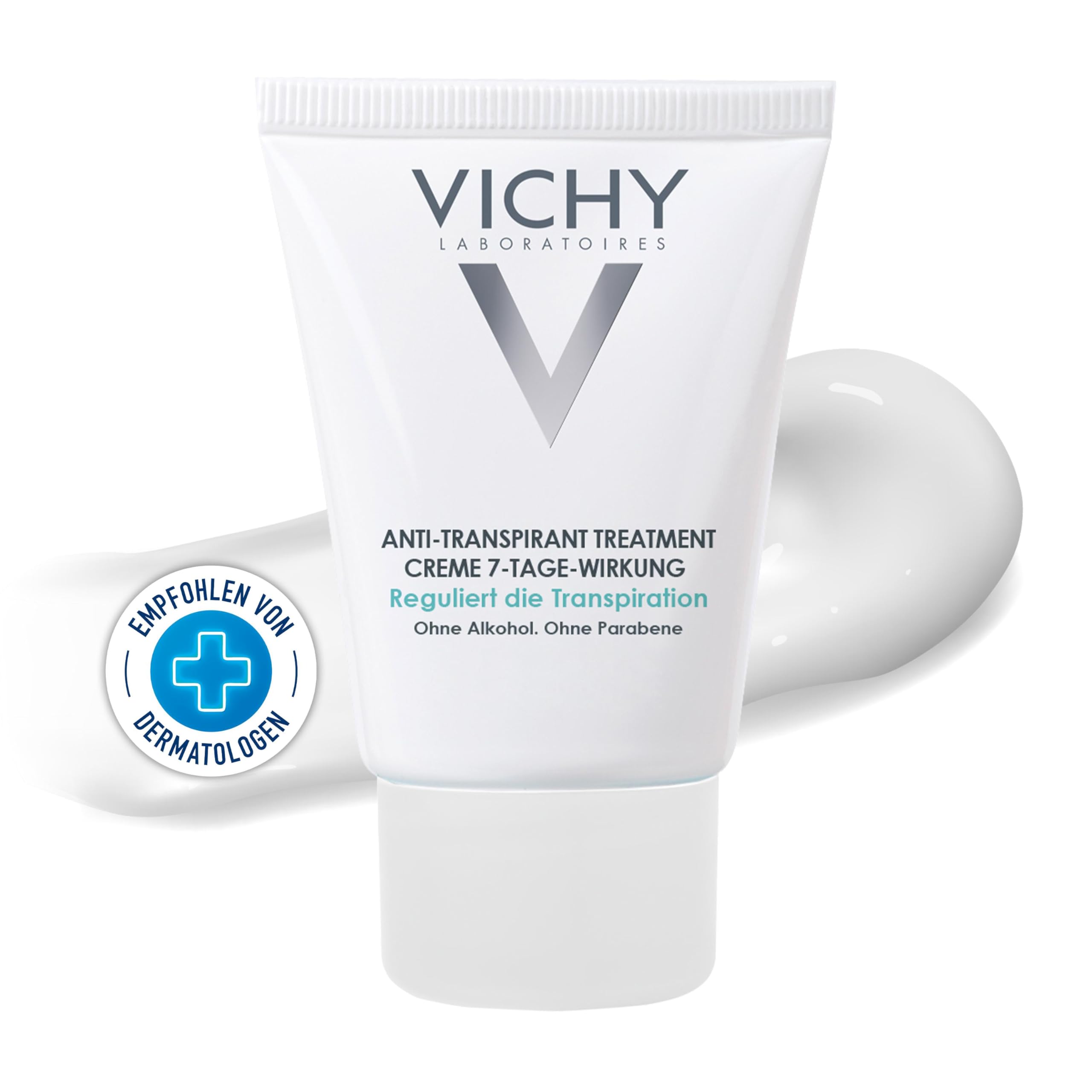 Vichy Anti-Transpirant 7-Tage Deo-Creme – gegen starkes Schwitzen, für alle Hauttypen, 30 ml