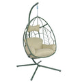 Hängesessel mit Gestell Egg Chair – Indoor &amp; Outdoor, 150 kg, Grün