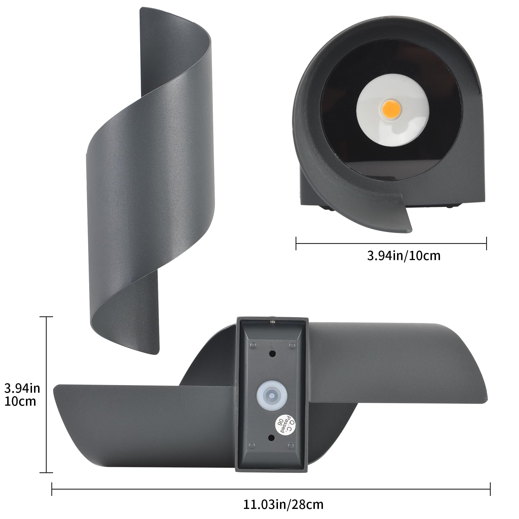 LED Außen-Wandleuchte Up & Down IP65 – Modernes Aluminium Design 3000K Warmweiß