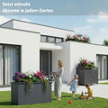 Novaterra Premium Hochbeet Metall Anthrazit 100×50×77 cm – Hochbeet für Garten Kräuter & Blumen