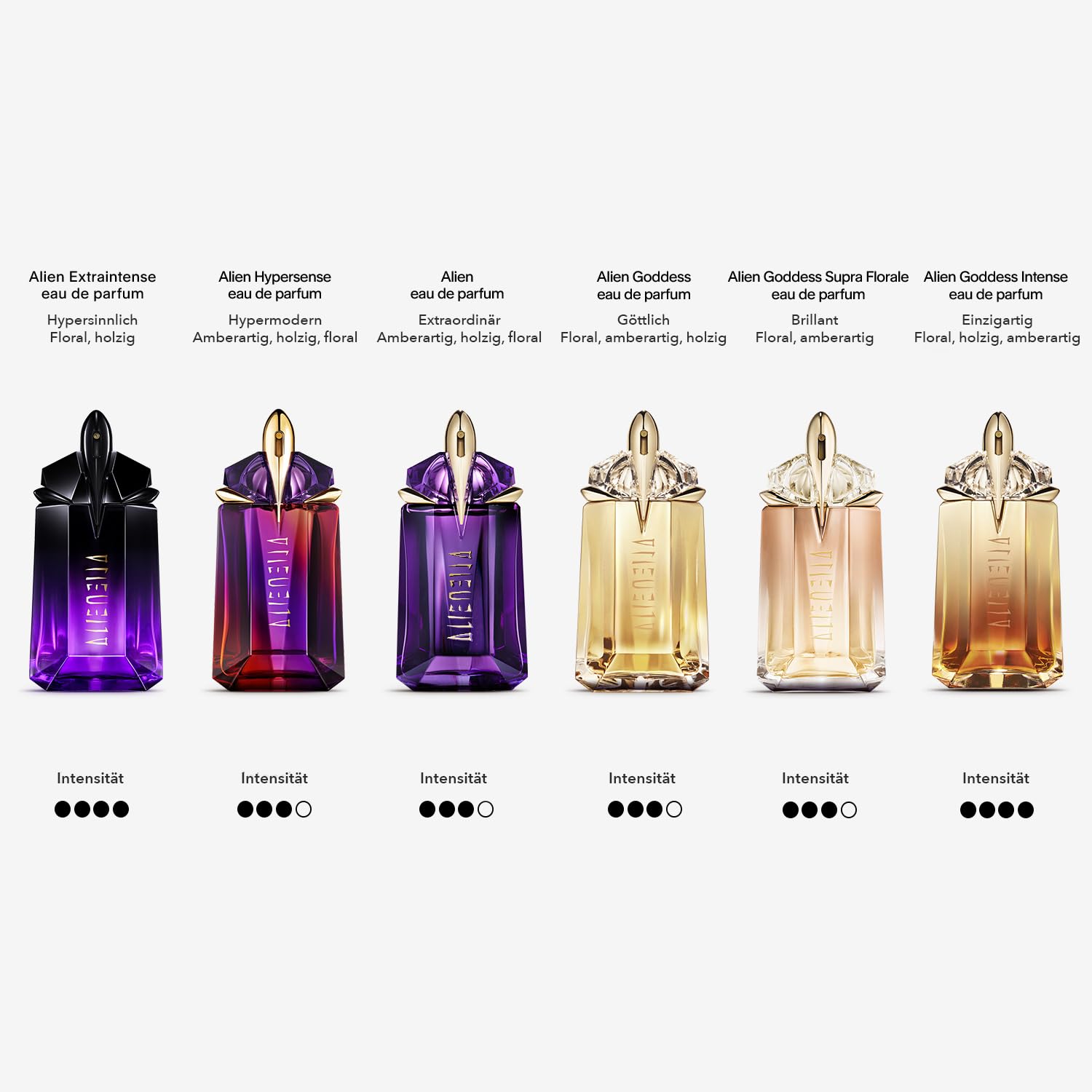 Mugler Alien Eau de Parfum 60 ml – woody floral amber fragrance for women, refillable