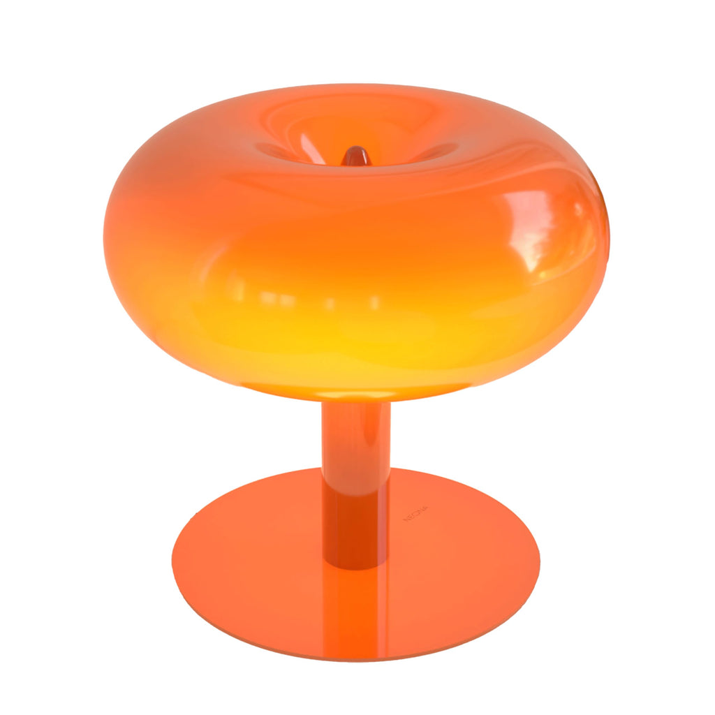 NEONA Lumio Retro LED-Tischlampe dimmbar Touch – Design Pilzlampe Orange
