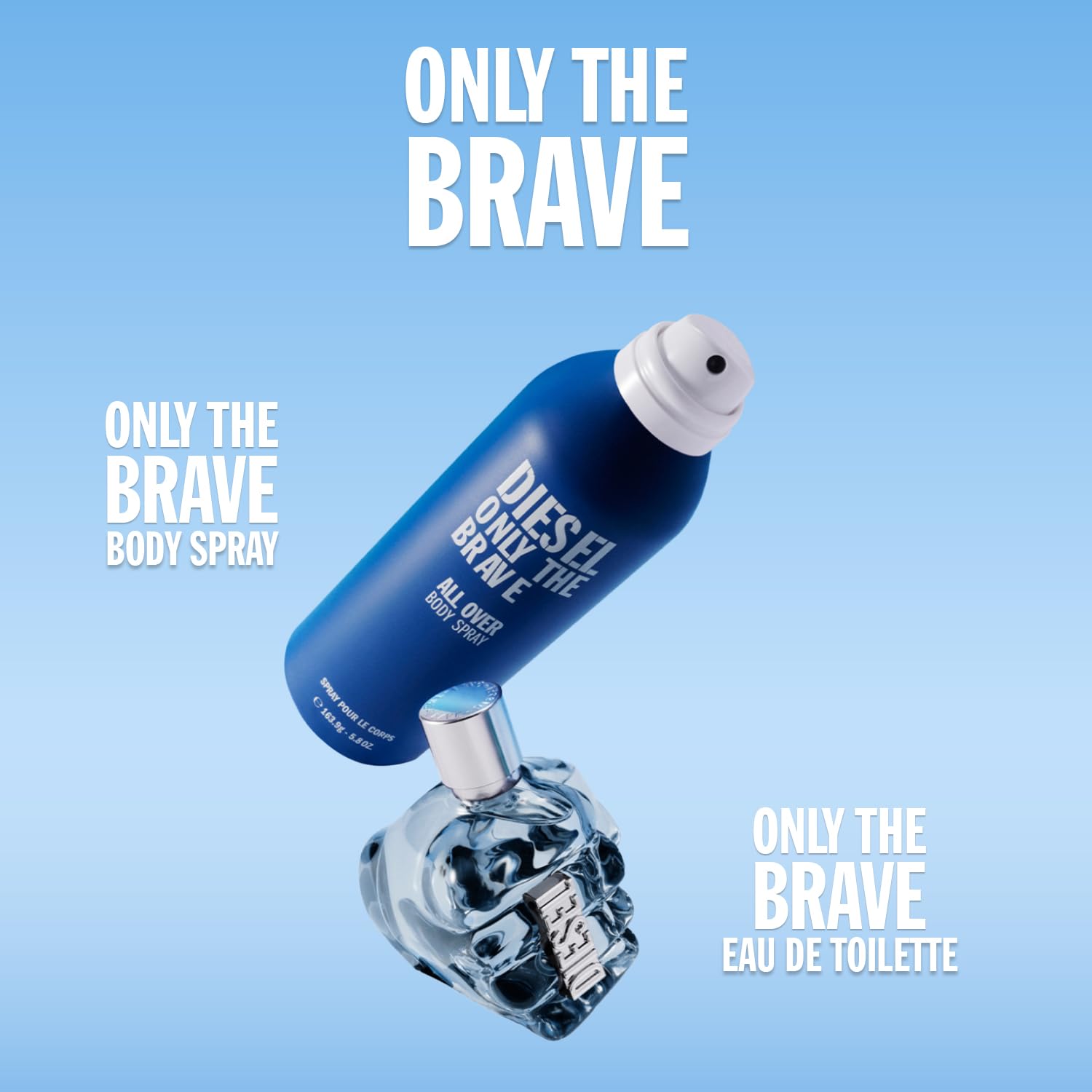 Diesel Only The Brave Body Spray für Männer 200 ml – kraftvoller maskuliner Duft