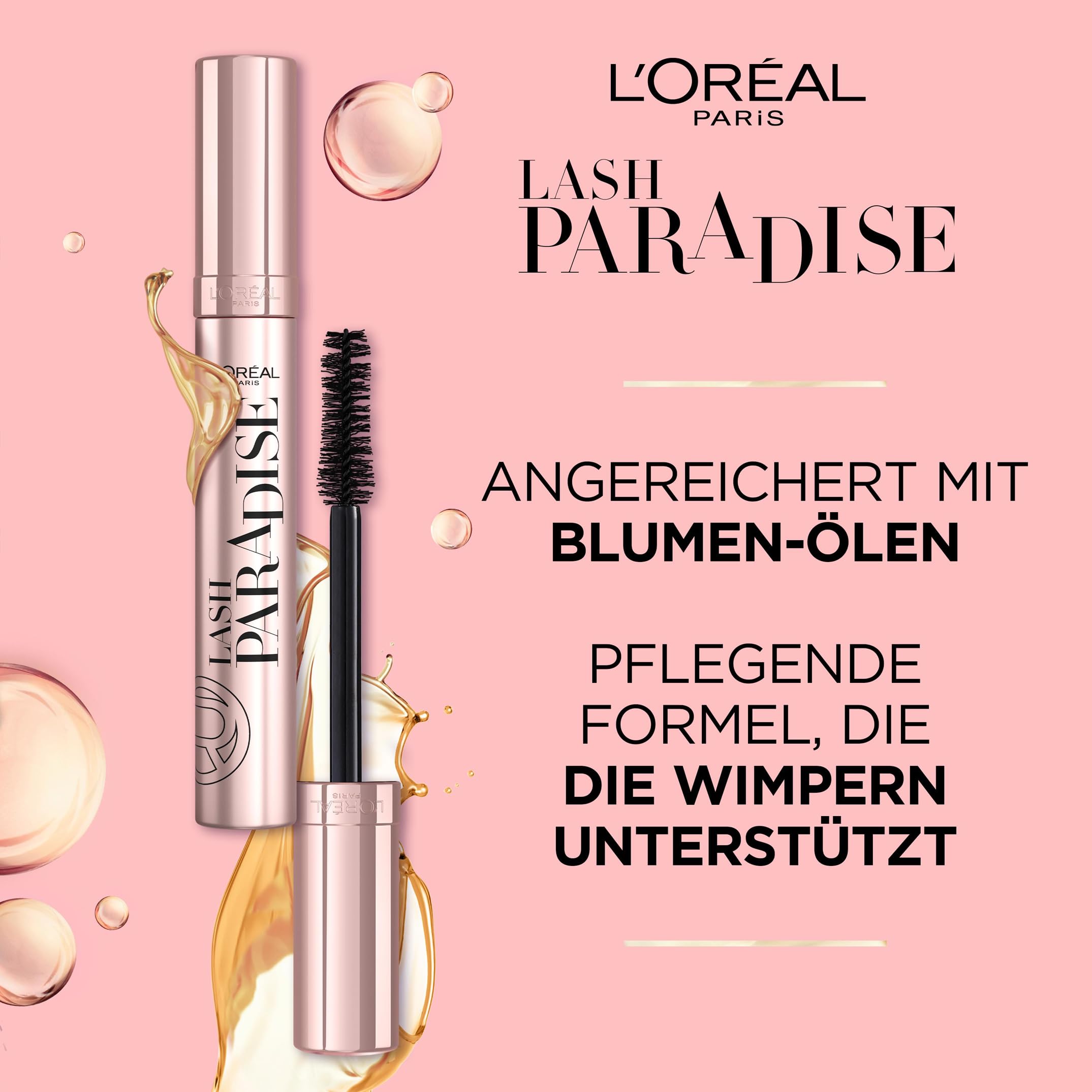 L'Oréal Lash Paradise Mascara Schwarz – Volumen & Länge ohne Verkleben