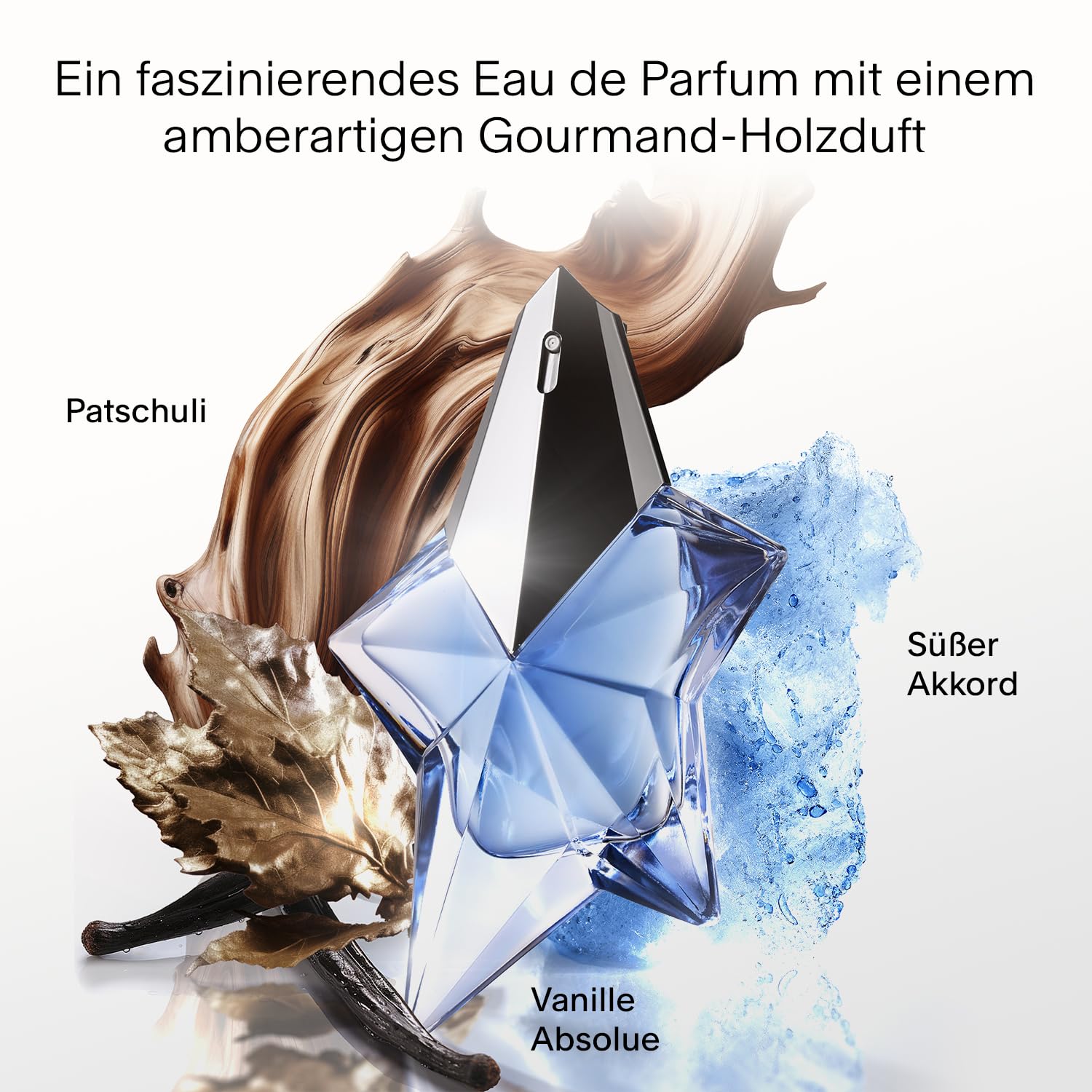 Mugler Angel Eau de Parfum – amber gourmand fragrance for women, refillable