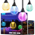 LED Garten Lichterkette 15m – RGB Außenbeleuchtung für Balkon, Terrasse & Garten