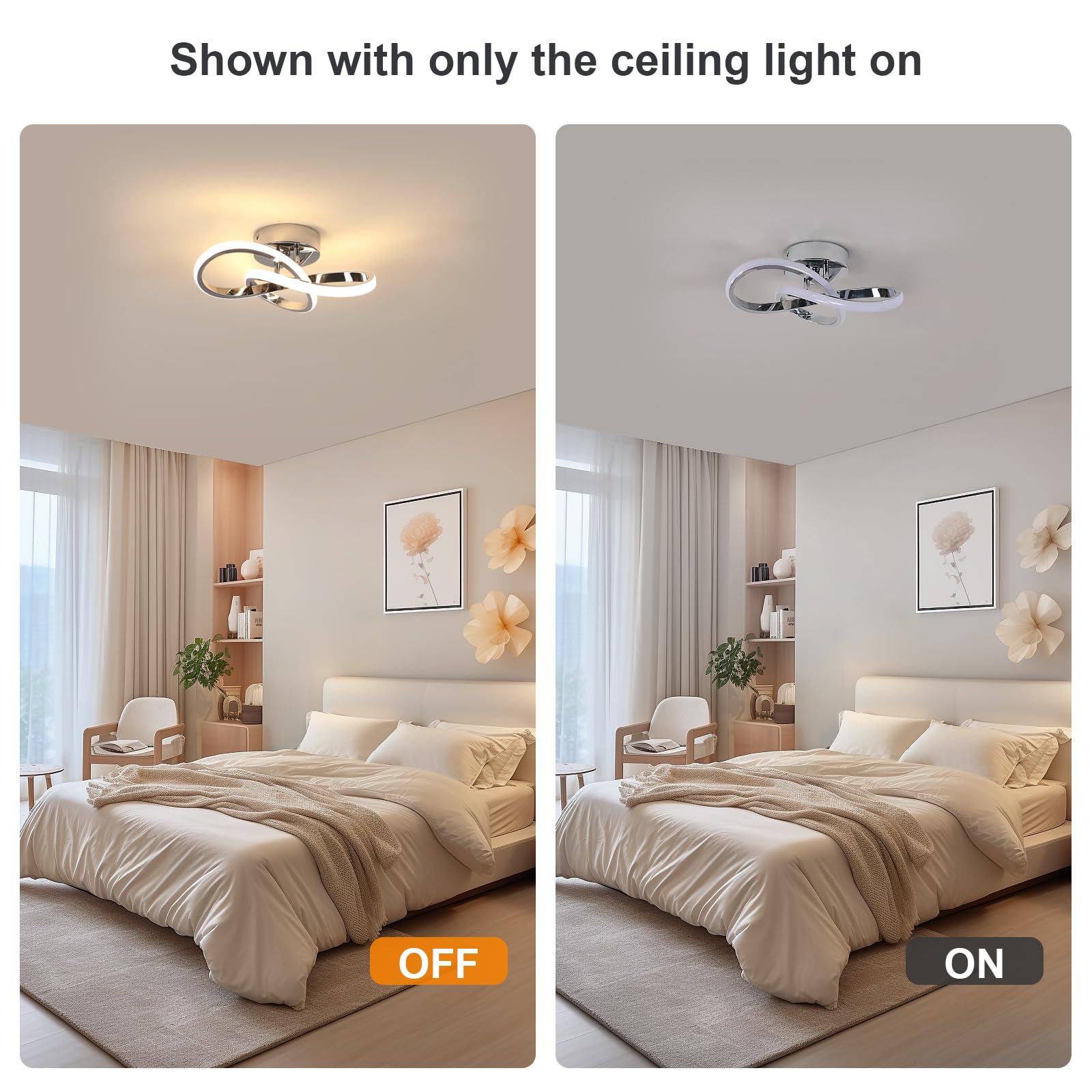 Moderne LED Deckenleuchte 30W – Warmweiß 3000K – Aluminium Design