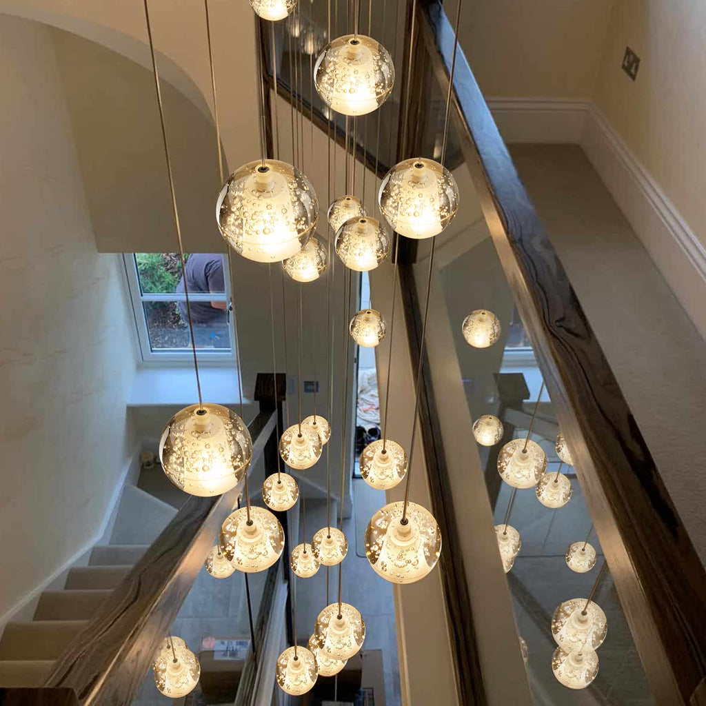 LED Kristall Pendelleuchte 36-flammig – Moderner Kronleuchter aus Glas für Wohnzimmer & Esszimmer