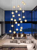 LED Kristall Pendelleuchte 26-flammig – Moderner Glas Kronleuchter für Wohnzimmer & Esszimmer
