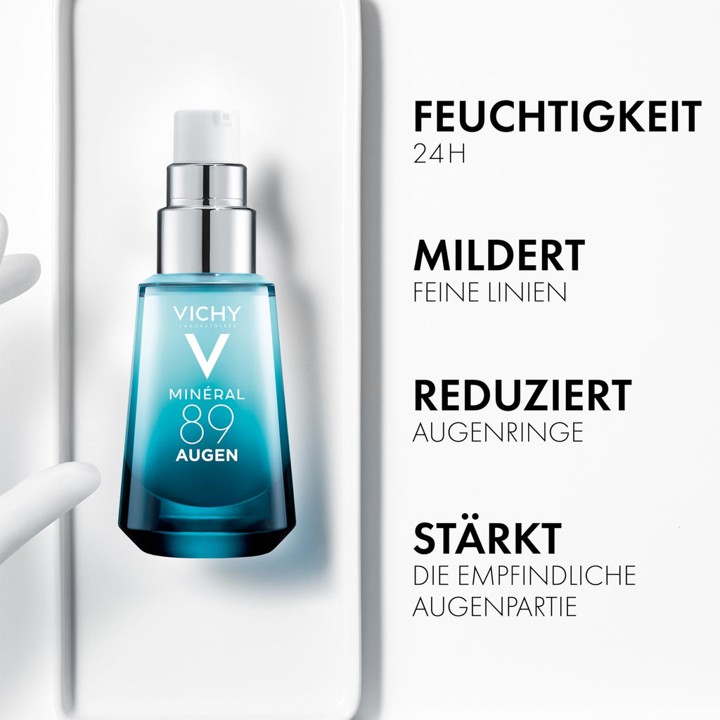 VICHY Augencreme Hyaluron Boost – gegen Augenringe & feine Linien, hydratisierend, 15 ml