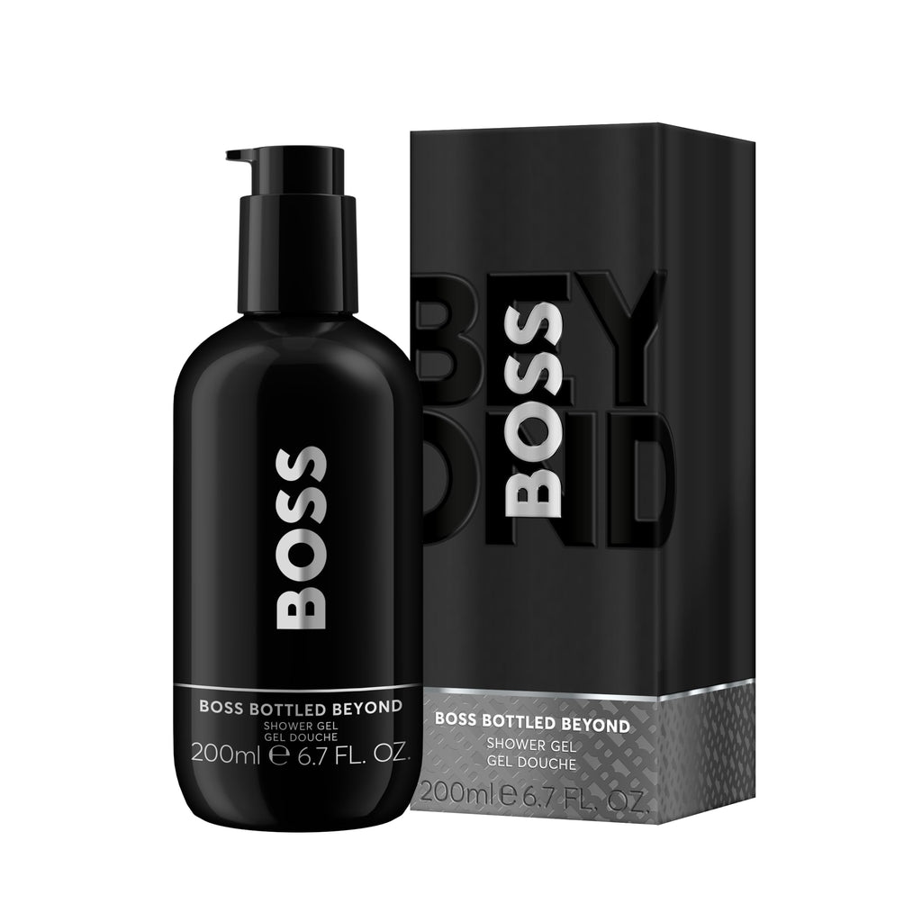Boss Bottled Beyond Duschgel für Herren 200 ml – holzig aromatischer Duft