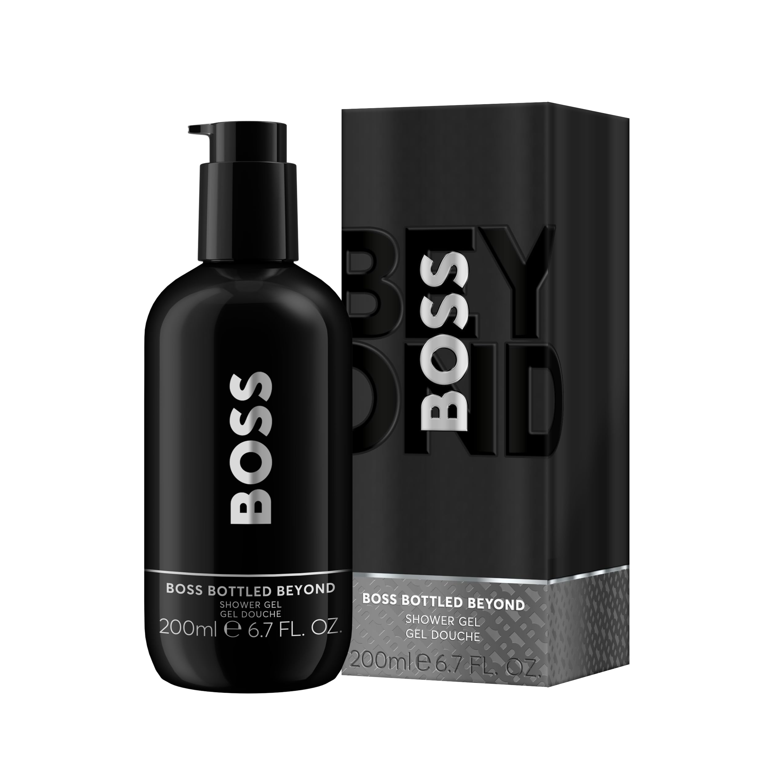 Boss Bottled Beyond Duschgel für Herren 200 ml – holzig aromatischer Duft