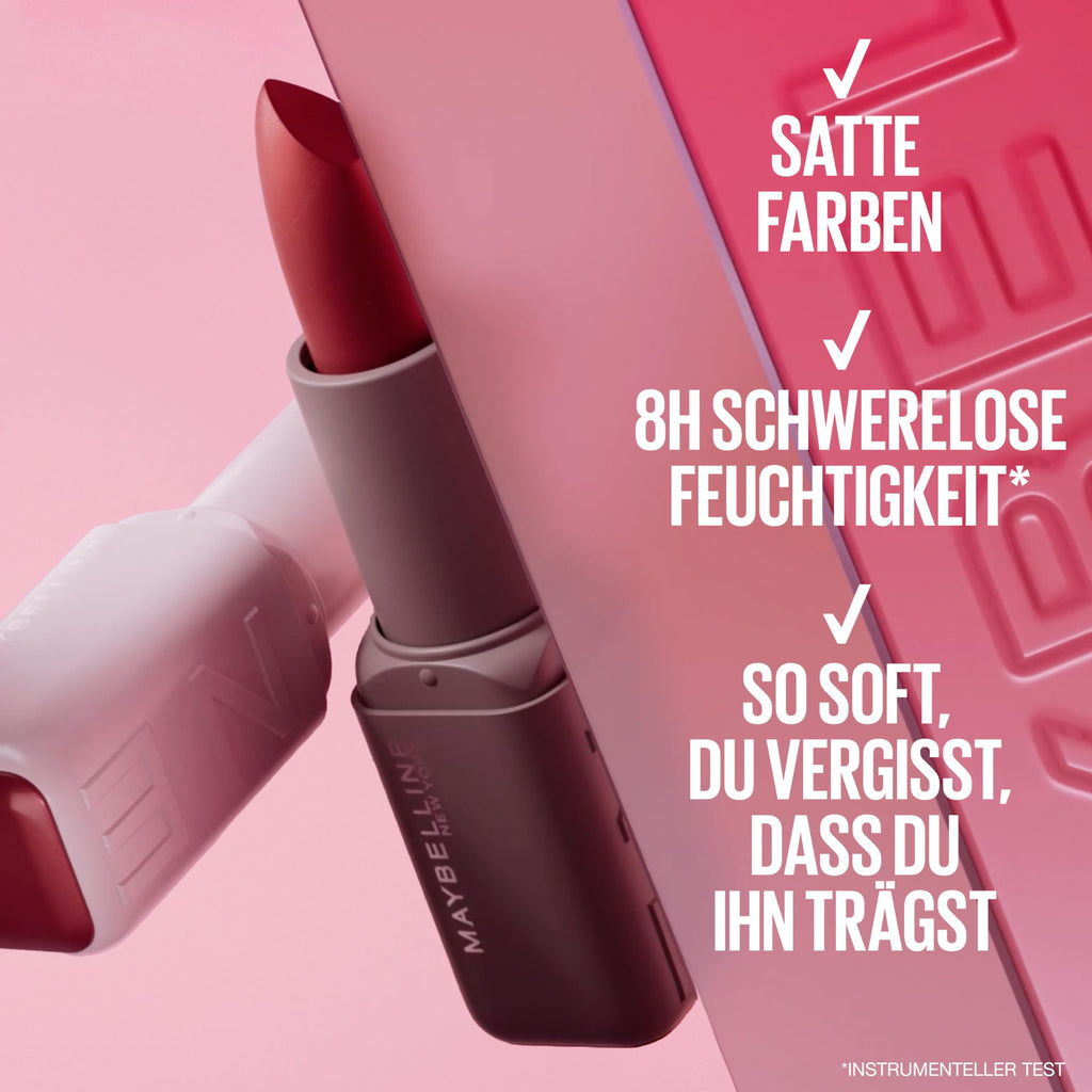 Maybelline Serum Lippenstift Satin – Pflege & 8H Feuchtigkeit