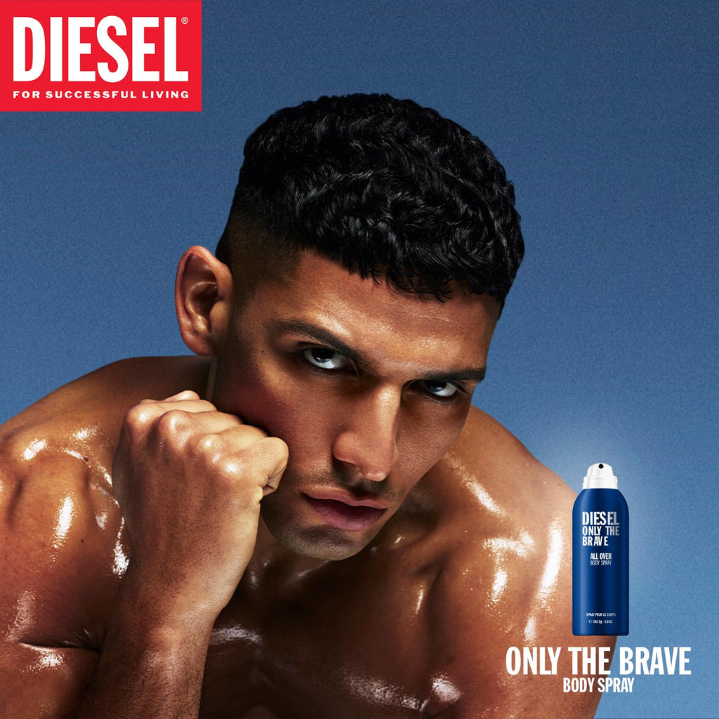 Diesel Only The Brave Body Spray for Men 200 ml – Powerful Masculine Scent