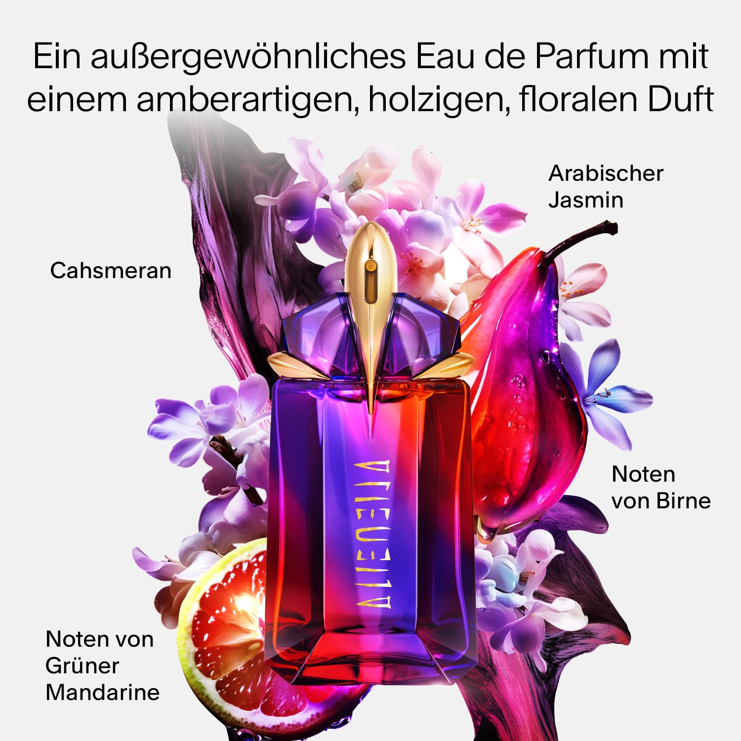 Mugler Alien Hypersense Eau de Parfum – fruchtig blumiger Duft für Damen, nachfüllbar