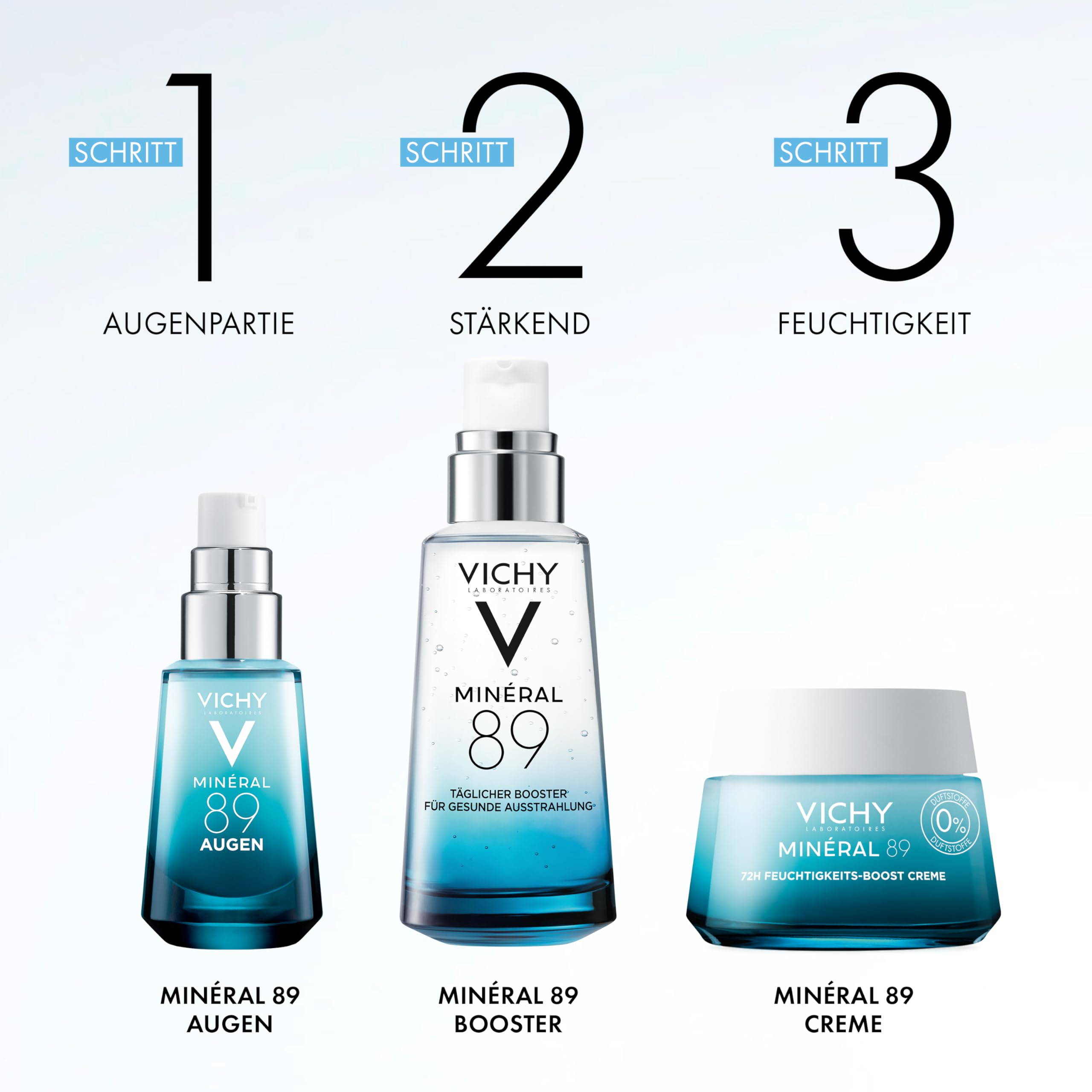VICHY Augencreme Hyaluron Boost – gegen Augenringe & feine Linien, hydratisierend, 15 ml