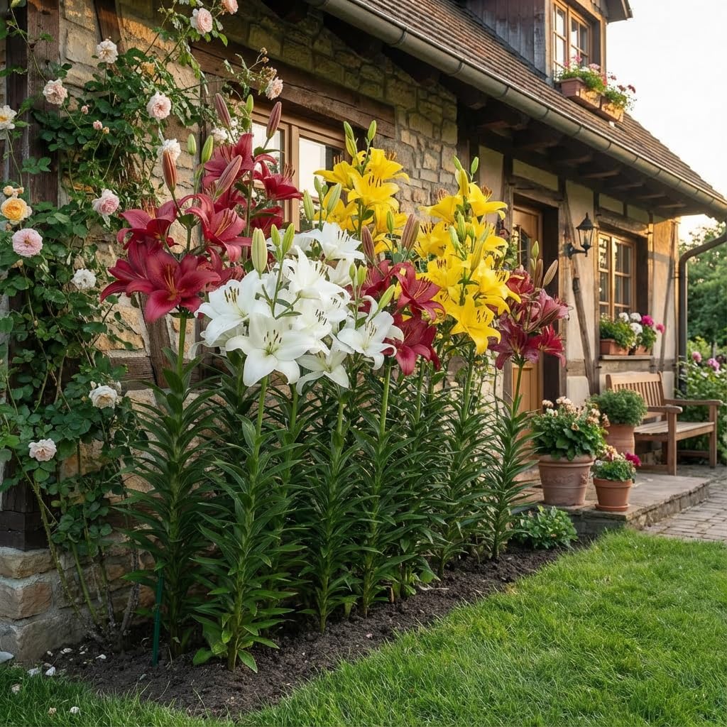 Riesen Lilien Zwiebeln Set – 15x Duftende Gartenlilien, mehrjährig & winterhart