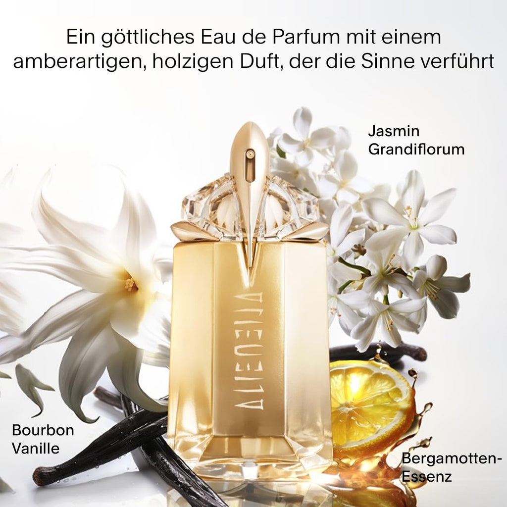 MUGLER Alien Goddess Eau de Parfum, Women's Perfume, Floral, ambery and woody, Divine fragrance, Refillable, 30 ml