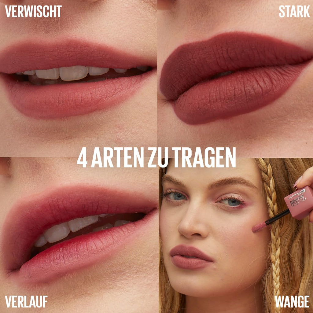 Maybelline Superstay Teddy Tint Lippenstift – Soft Matte & Long Lasting
