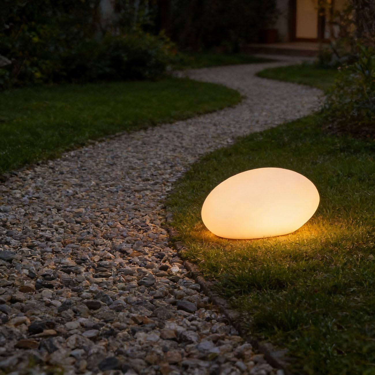 6er-Set Solar LED Dekostein Gartenleuchte – Farbwechsel, warmweiß & IP44