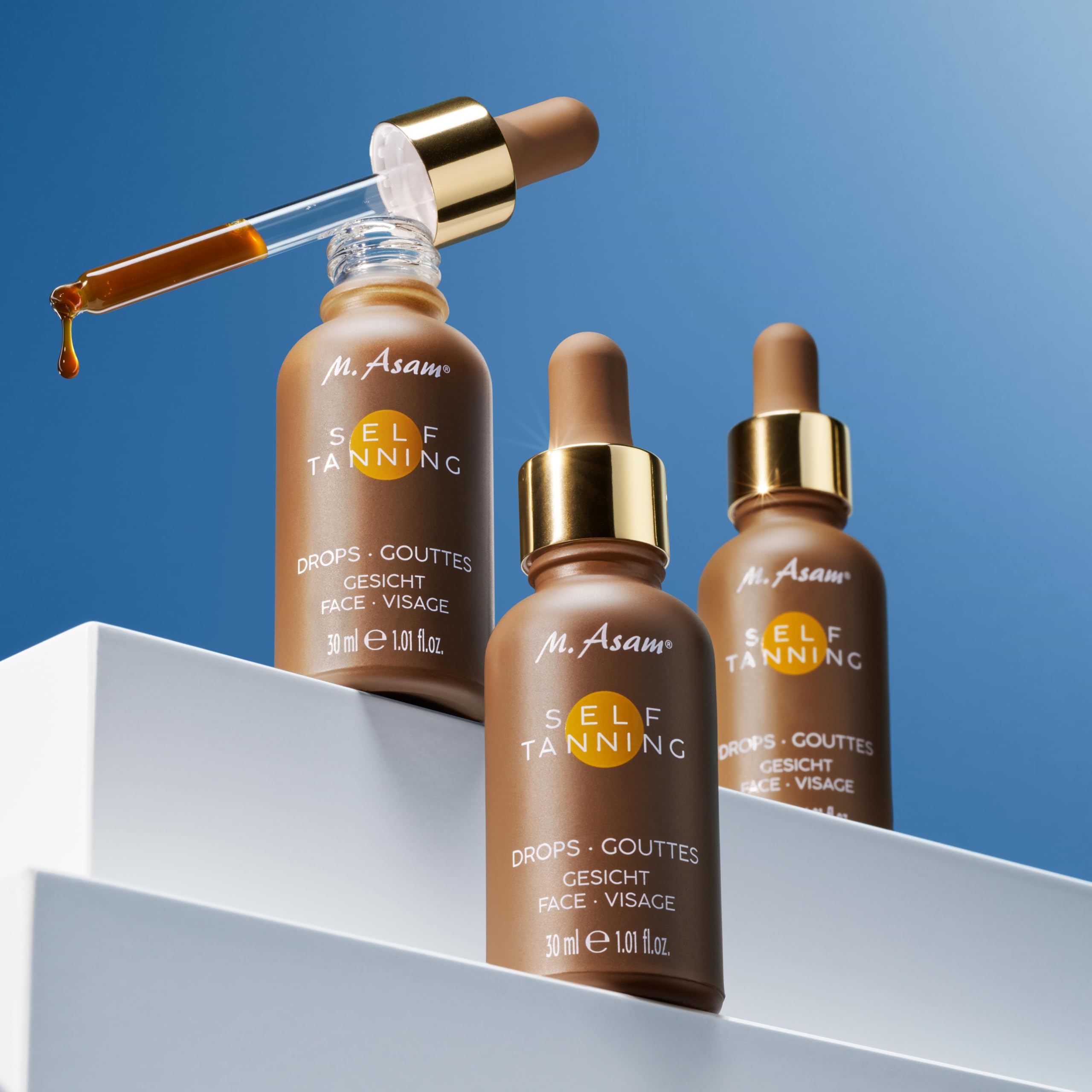 Self Tanning Drops Gesicht – Selbstbräuner Tropfen Natürlich ohne Sonne Glow