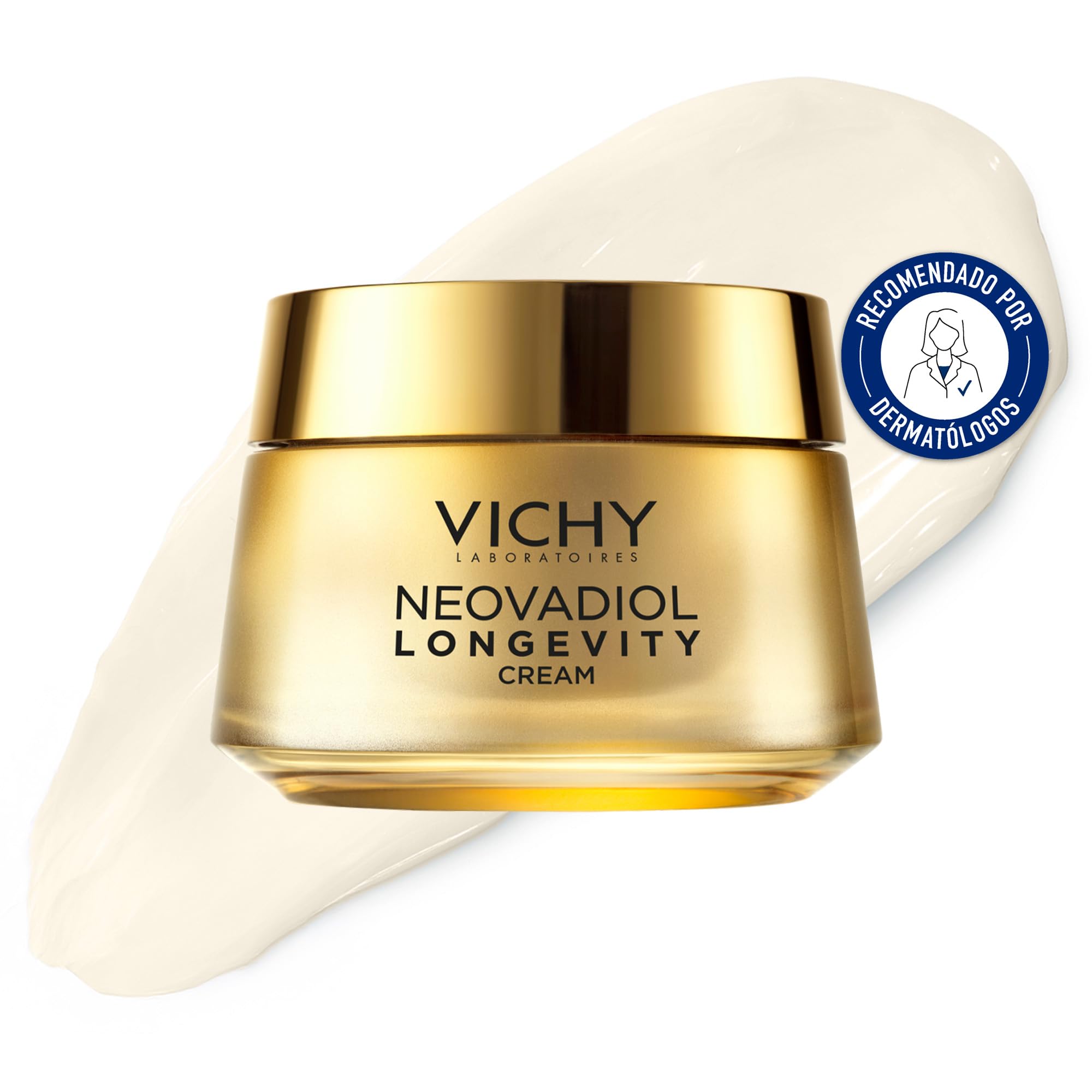 Vichy Neovadiol Longevity Pro-Volumen Creme, Aufpolsternde Anti-Aging-Creme, Regenierierende, feuchtigkeitsspendende und straffende Gesichtspflege, Für reife Haut, Nachfüllbar, 50 ml