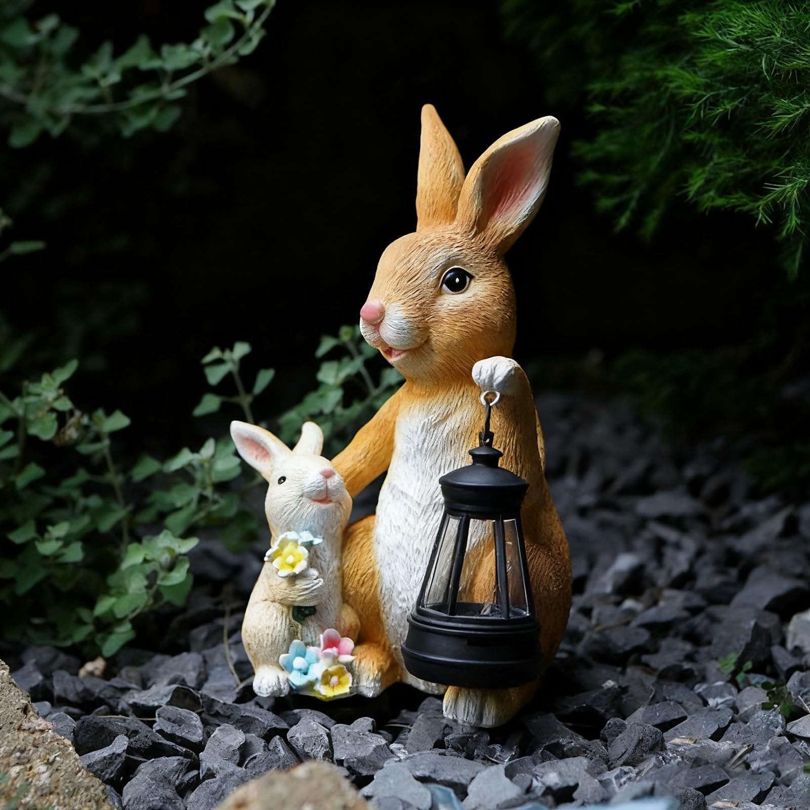 Solar Osterhasen Figuren – Garten Deko für Balkon, Terrasse & Frühlingsdeko
