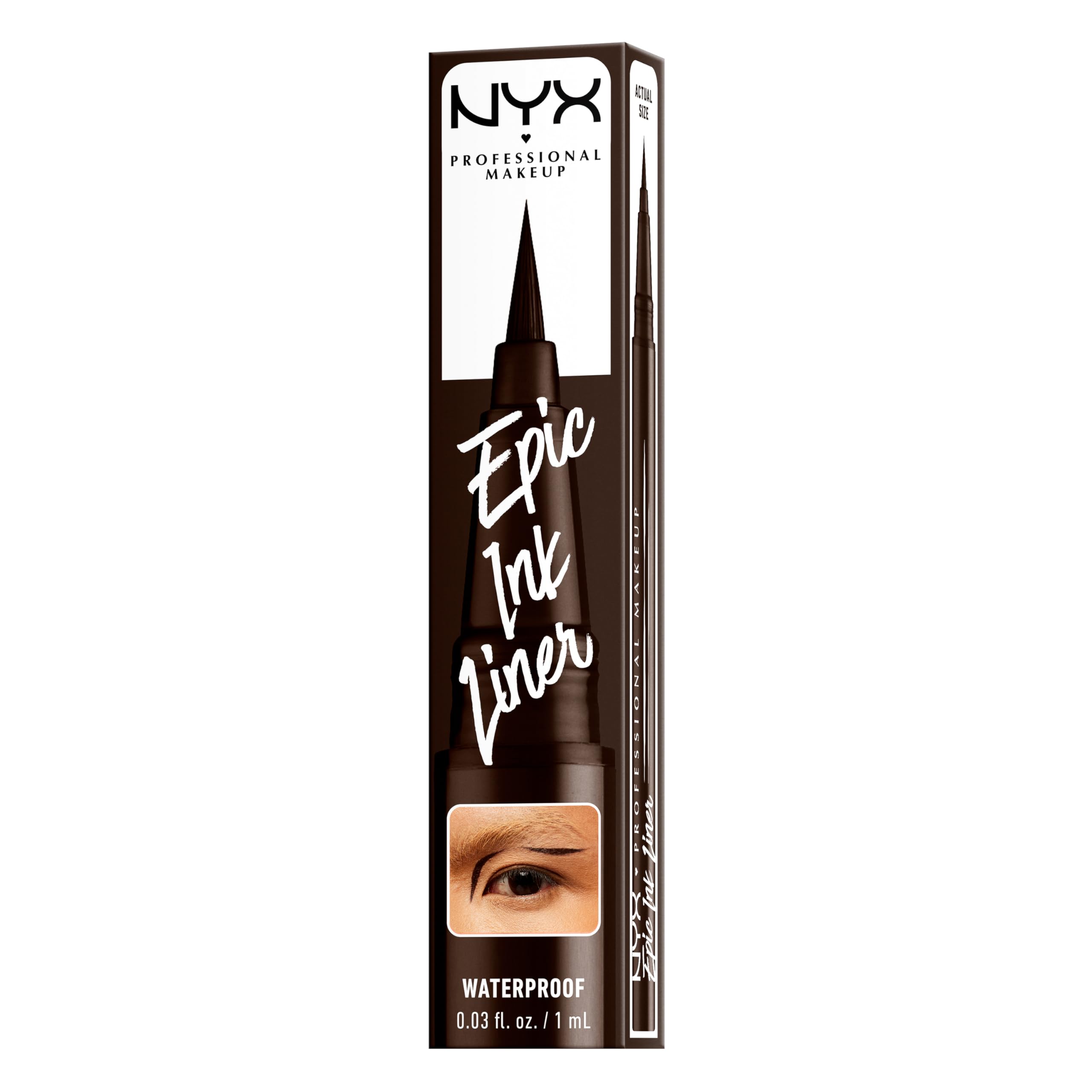 NYX Epic Ink Eyeliner Brown – Präziser Lidstrich & 24h Halt