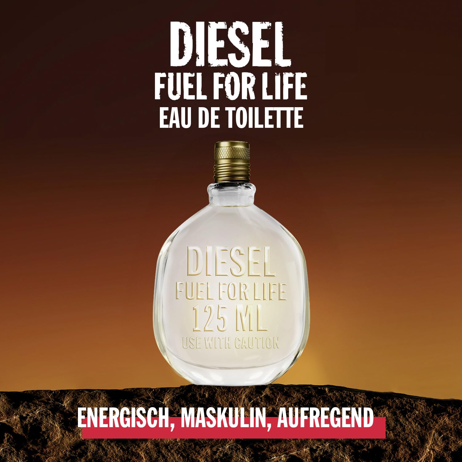 Diesel Fuel For Life Eau de Toilette für Herren 100 ml – frischer holziger Duft