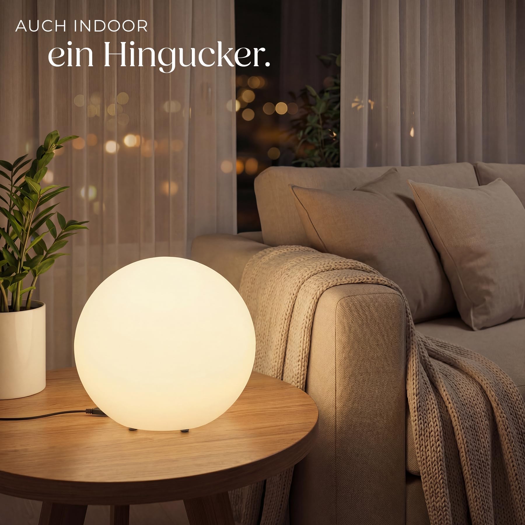 Solarlampen Außen Set – LED Solarkugeln für Garten, Terrasse & Balkon Warmweiß